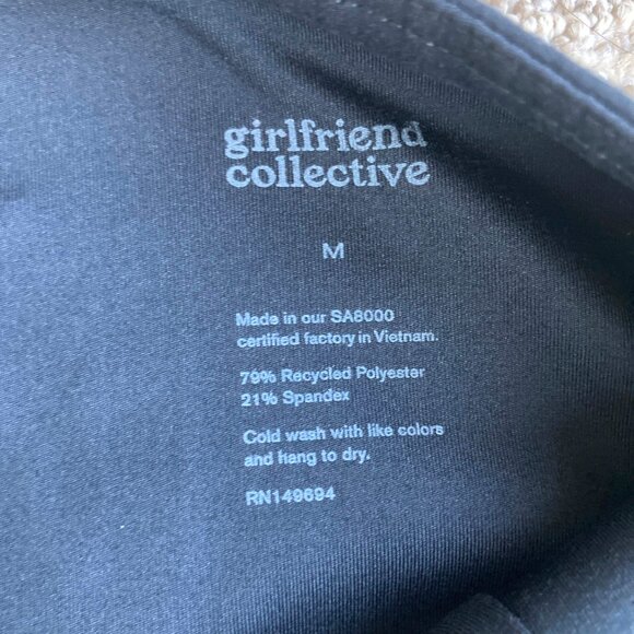 Girlfriend Collective Compressive High-Waisted Leggings in Black, Size M | EUC - Picture 4 of 5